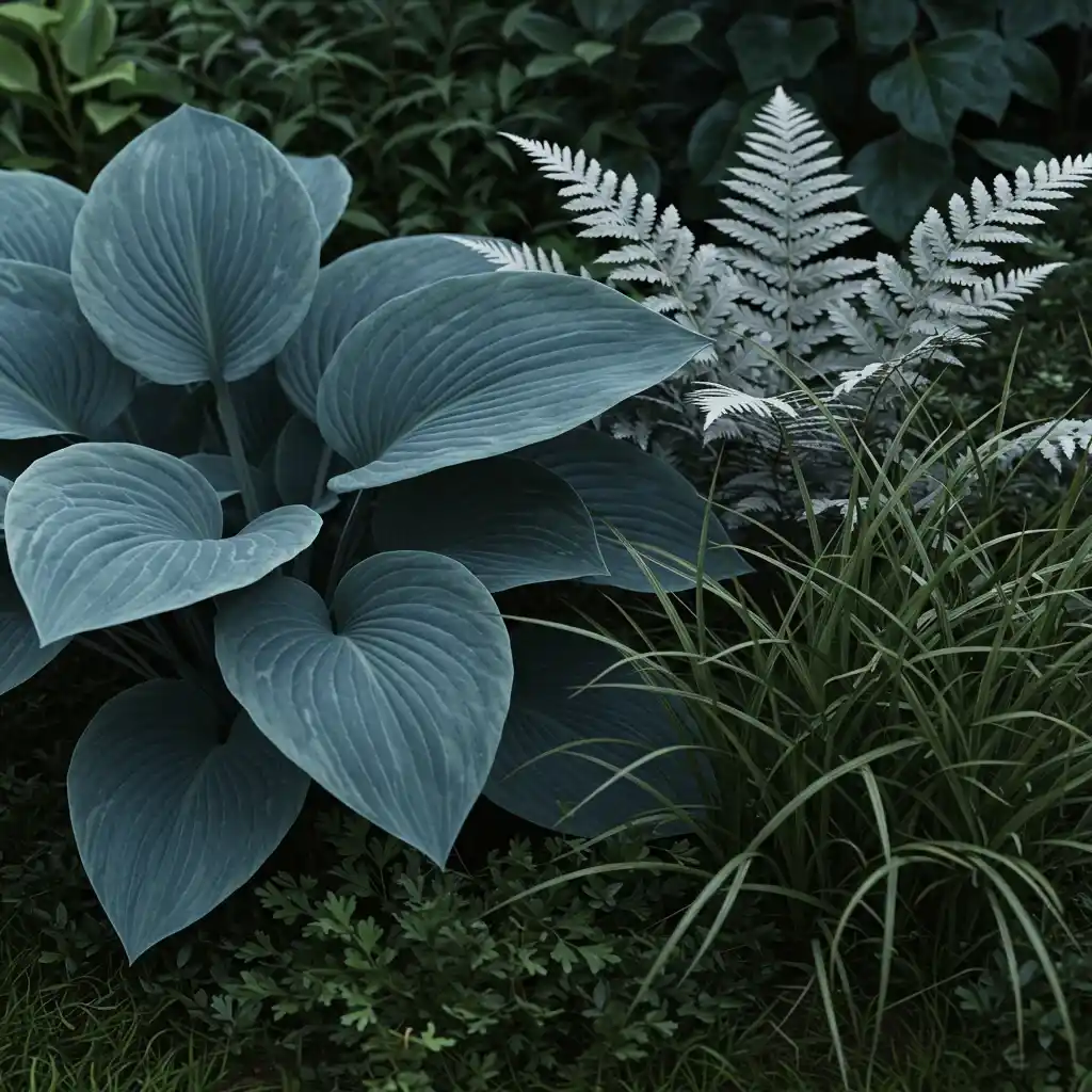 A charming front yard feature showing a mailbox with a beautiful, colorful garden planted around its base.